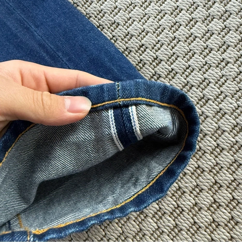 theunbrandedbrand Custom made 13oz true blue selvedge denim tapered denim jeans